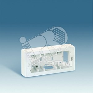 Изображение товара Коробка для наружного монтажа накладки 27721-35, 250х118х53мм, белый (шт)