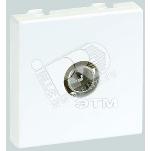 Изображение товара Connect Плата с TV разъемом папа винты 45х45мм белый (шт)