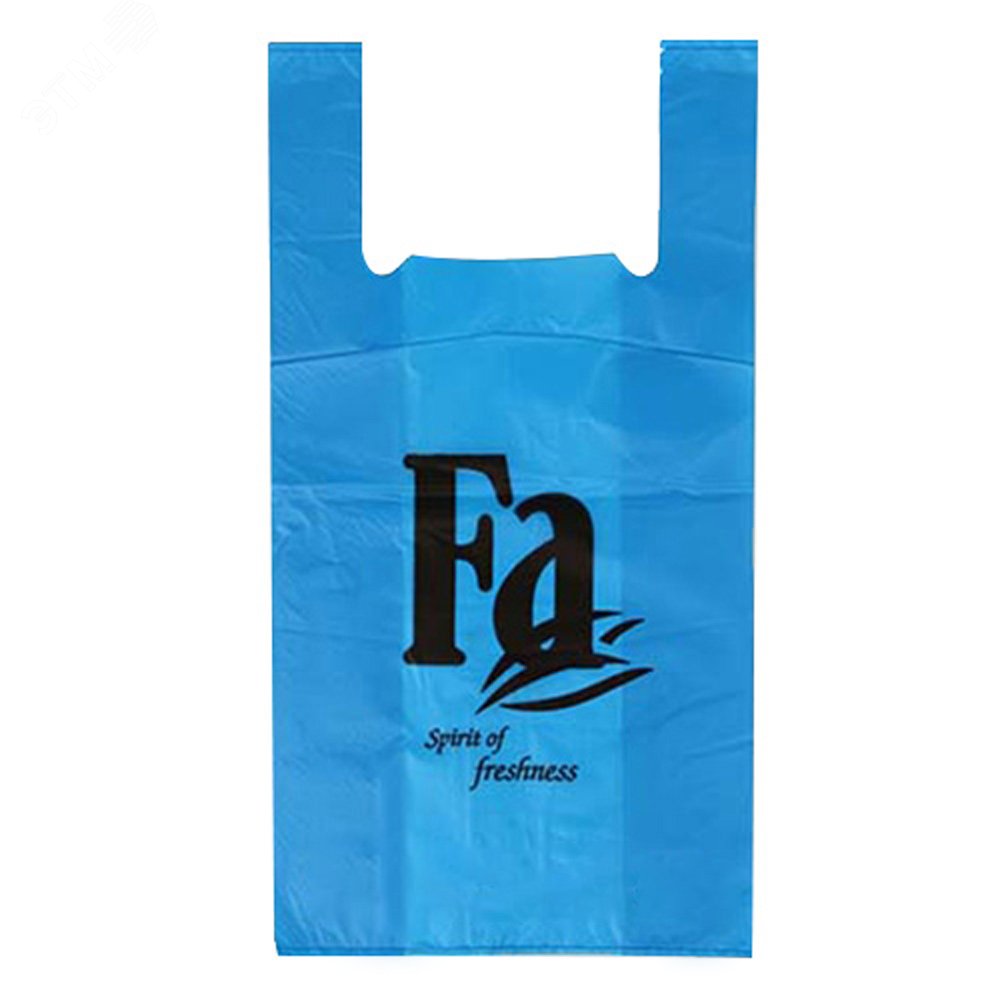 Изображение товара Пакеты-майка ПНД 30+16х54 см, 30 мкм, синие, FA, 50 шт/уп. (упак)