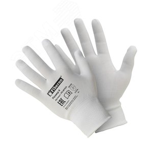 Перчатки ''Для сборочных работ'', полиэстер, без и/у, 9(L), белые