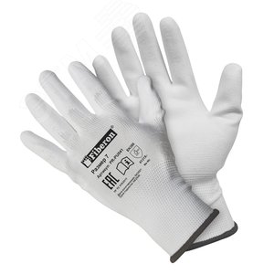 Перчатки ''Для точных работ'', полиэстер, полиуретановое покрытие, в и/у, 7(S), белые АДМ