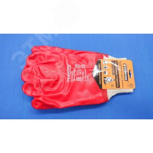 Перчатки Повышенная стойкость к загрязнениям      полиэстеровые с хлопком, ПВХ покрытие, Fiberon,   10(XL)