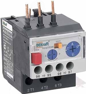 Реле электротепловое для контакторов РТ-03 09-18A 11.0-15.0А 23116DEK Dekraft - превью 3