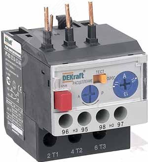 Реле электротепловое для контакторов РТ-03 09-18A 11.0-15.0А 23116DEK Dekraft - превью 2