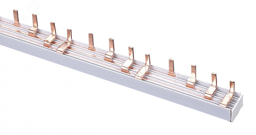 Изображение товара Шина гребенчатая /Шина соединительная 3P 75А 1 м. 14х4 контактов ШС-101 (шт)