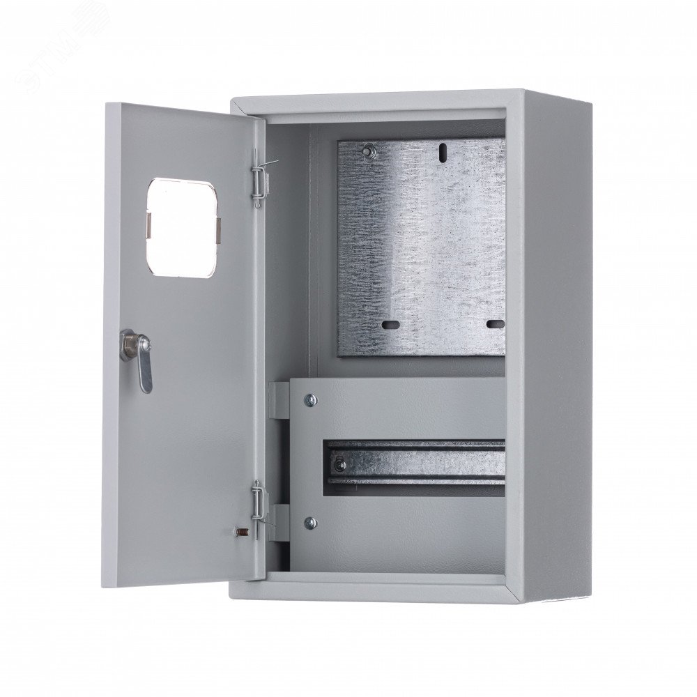 Изображение товара Металлический корпус навесной для учета электроэнергии ЩРУН-1/9 IP31 Dekraft 400х250х160 мм