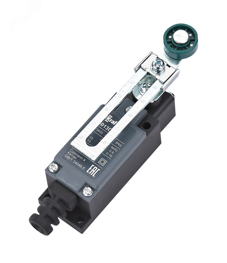 Изображение товара Выключатель концевой с роликовым рычагом регулировой длины 34013DEK