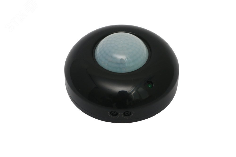 Изображение товара Инфракрасный датчик движения ДДИ-101 1200Вт 6м 360градус черный Dekraft стационарный