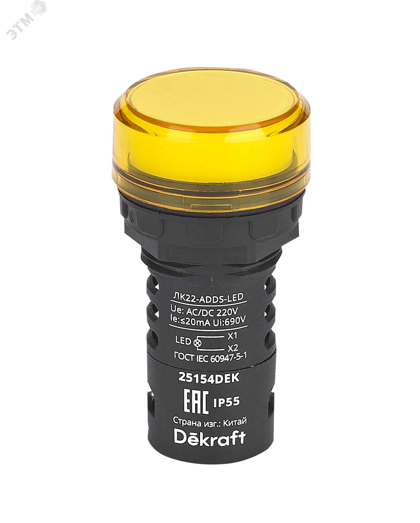 Изображение товара Лампа коммутационная Dekraft ЛК-22 LED 25154DEK IP55