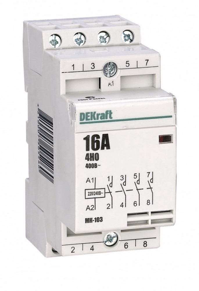 Контактор модульный 4НО 16А 230В МК-103