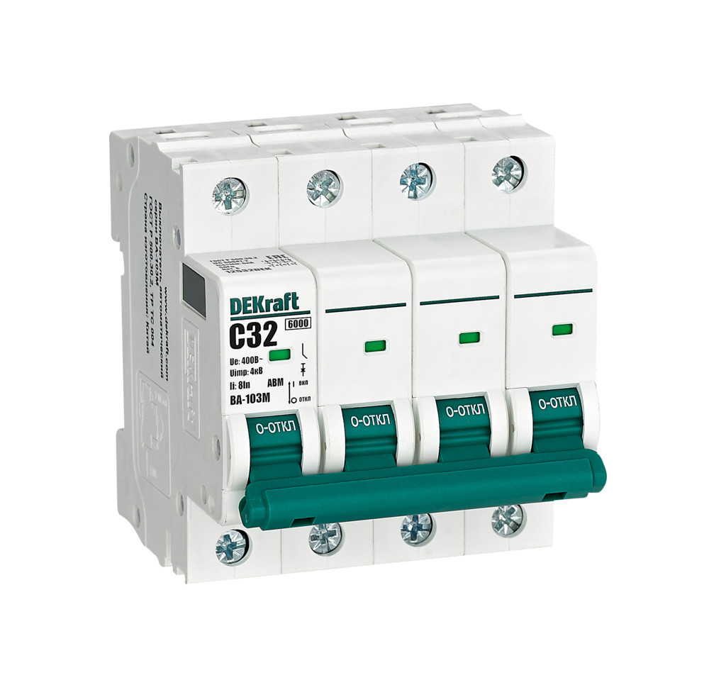 Выключатель автоматический 4P 32А C 6кА ВА-103M