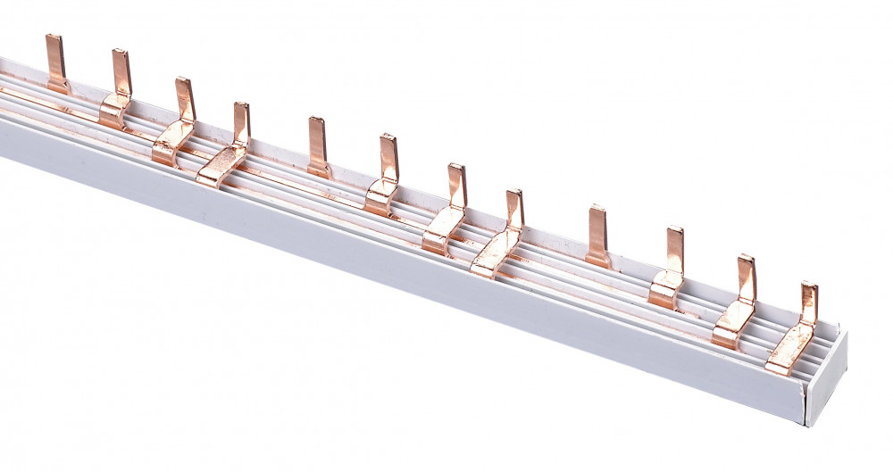 Шина гребенчатая /Шина соединительная 3P 75А 1 м. 14х4 контактов ШС-101
