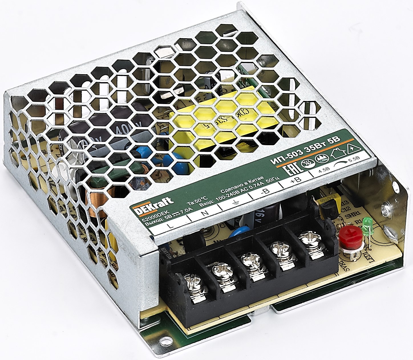 Источник питания импульсный 35Вт 5В 7А ИП-503