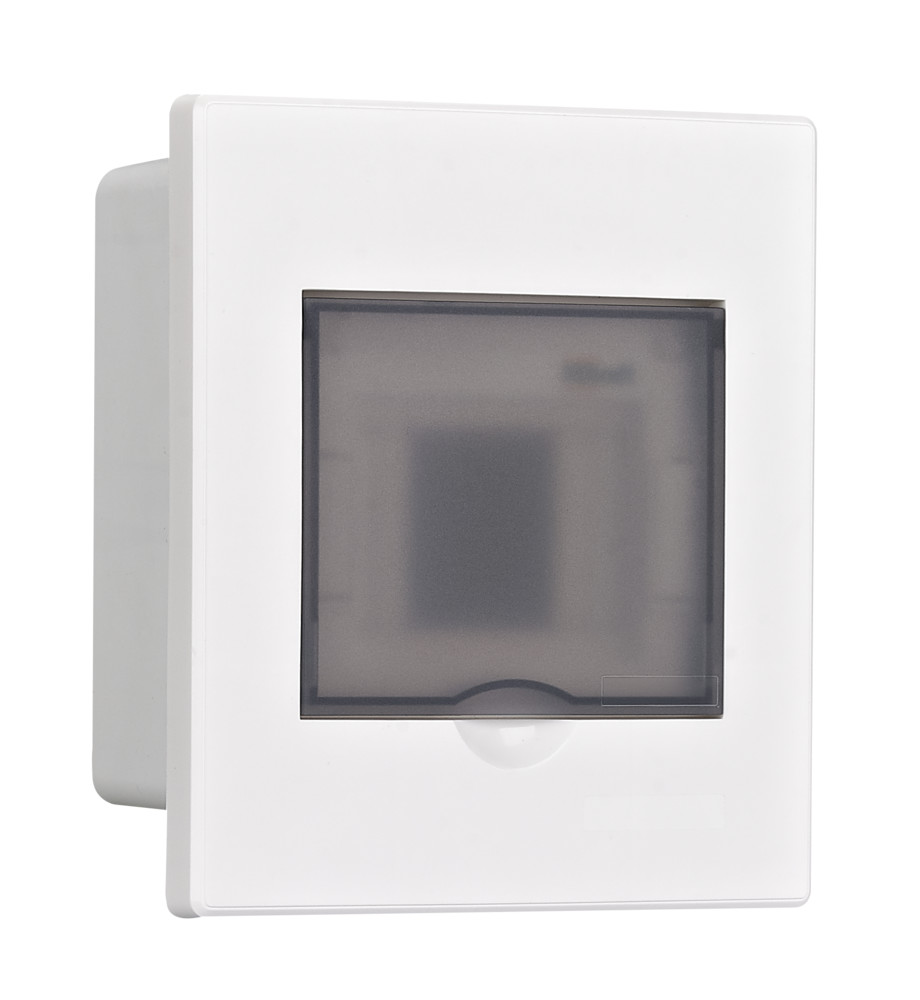 Корпус пластиковый навесной с прозрачной дверью 1 ряд 4 модуля IP41 ЩРН-П