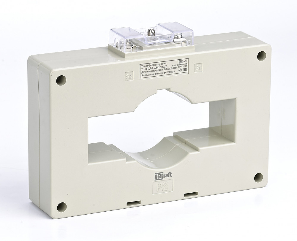 Трансформатор тока ТШП-0.66 0.5S 2000/5 15ВА, диаметр 100мм