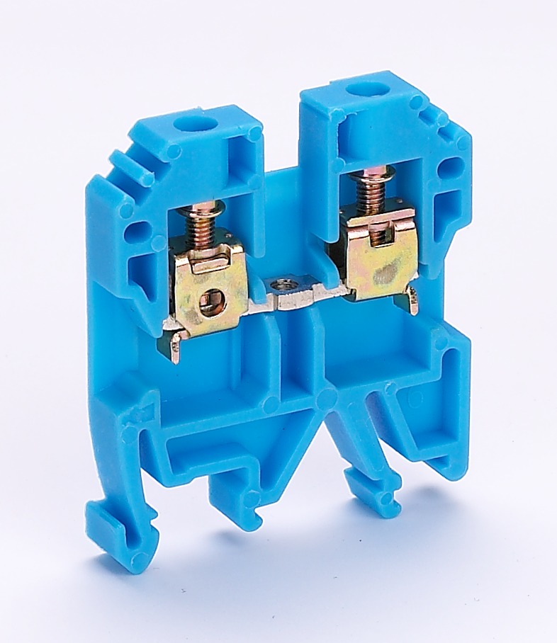 Зажим наборный 35А 4 мм.кв ЗН-101 синий