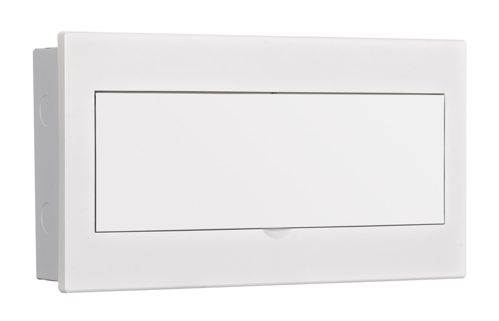 Корпус встраиваемый с белой дверью 1 ряд 17 модулей IP41 ЩРВ-М