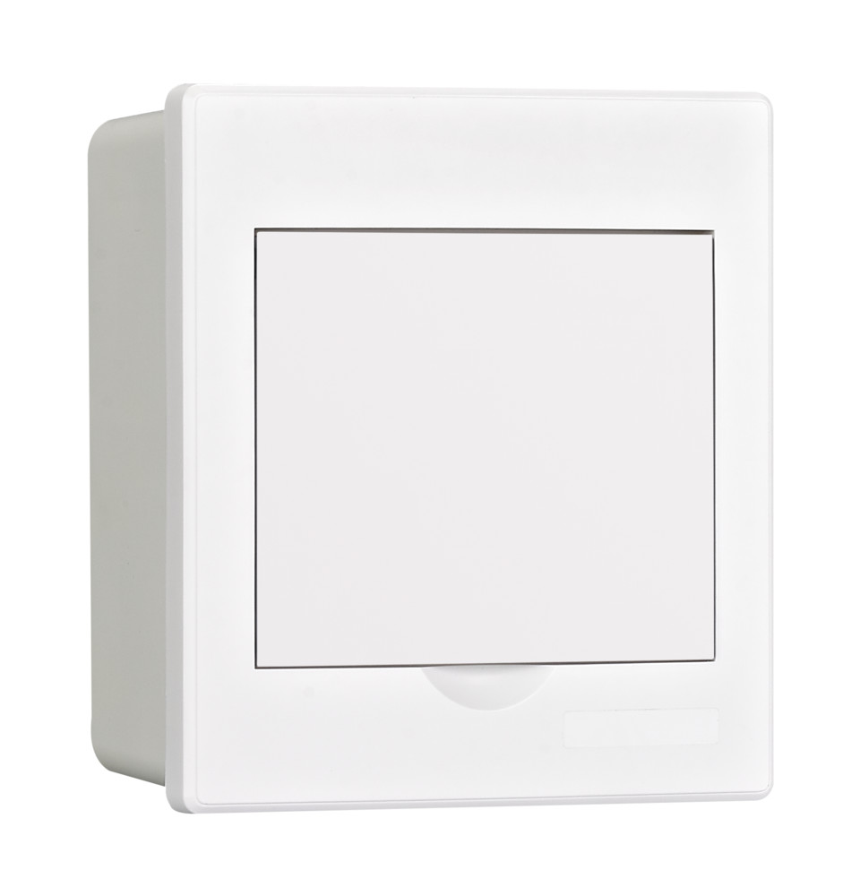 Корпус пластиковый навесной с белой дверью 1 ряд 4 модуля IP41 ЩРН-П