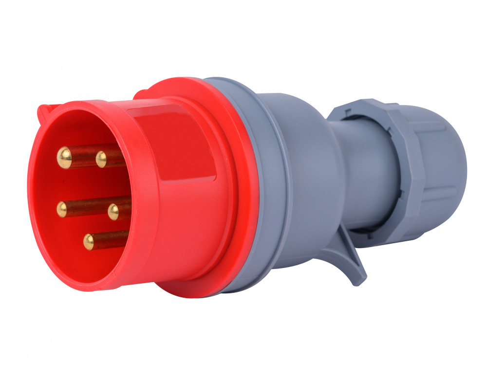 Вилка переносная 3Р+РЕ+N 32А 380В IP44 ВП-103