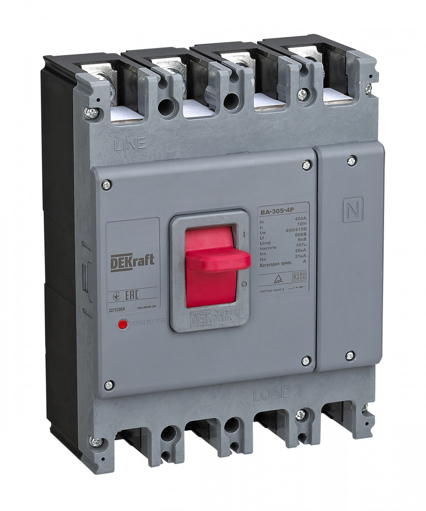 Силовой автоматический выключатель 4P 200А 35кА ВА-305