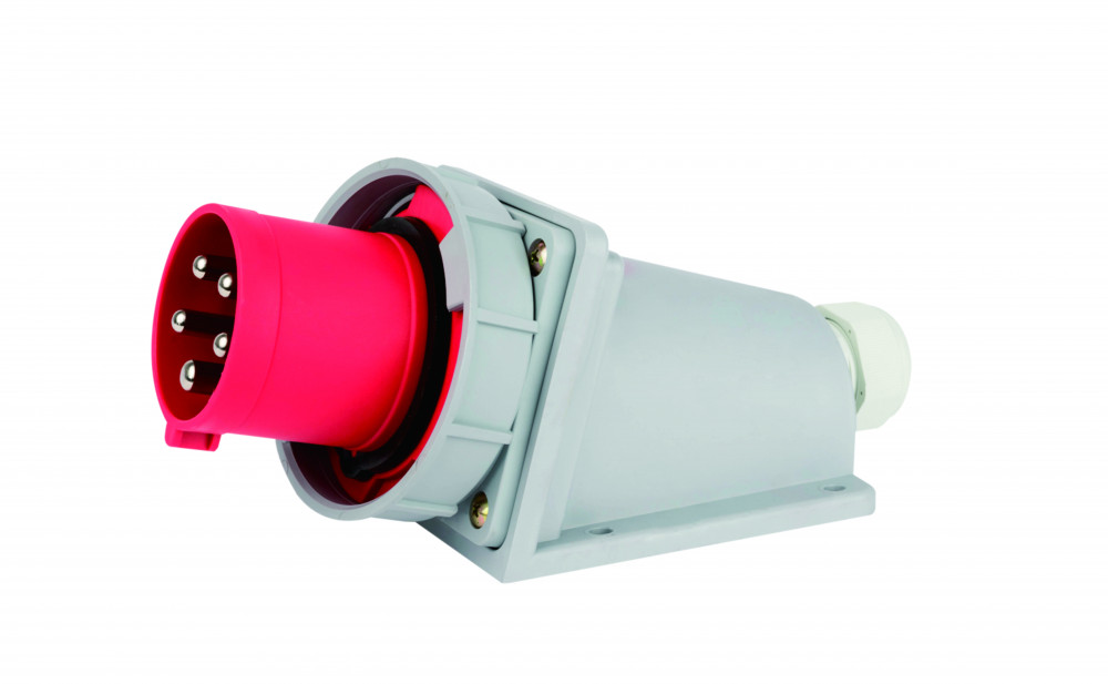 Вилка стационарная 3Р+РЕ+N 63А 380В IP67 ВС-103