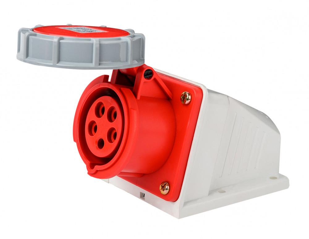 Розетка стационарная 3Р+РЕ+N 16А 380В IP67 РС-103