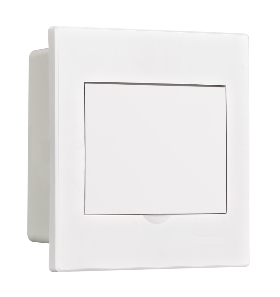 Корпус пластиковый встраиваемый с белой дверью 1 ряд 6 модулей IP41 ЩРВ-П