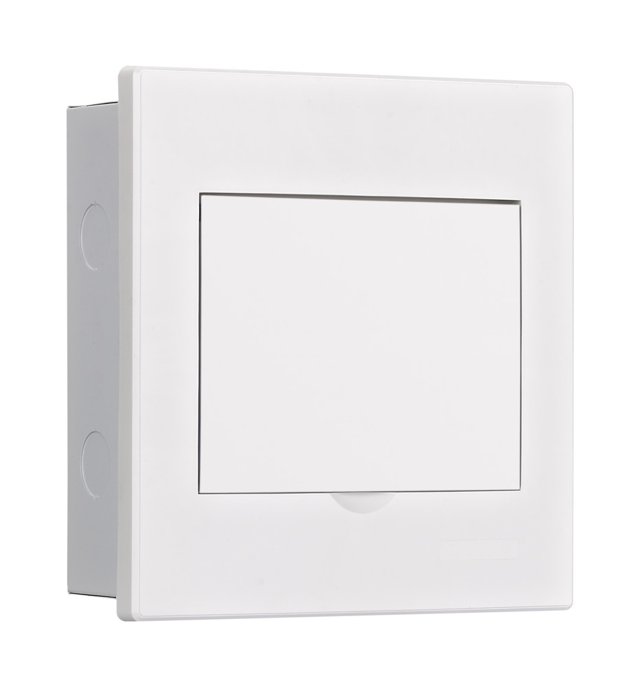 Корпус встраиваемый с белой дверью 1 ряд 6 модулей IP41 ЩРВ-М