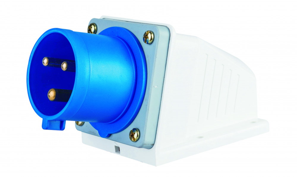 Вилка стационарная 2Р+РЕ 32А 220В IP44 ВС-103