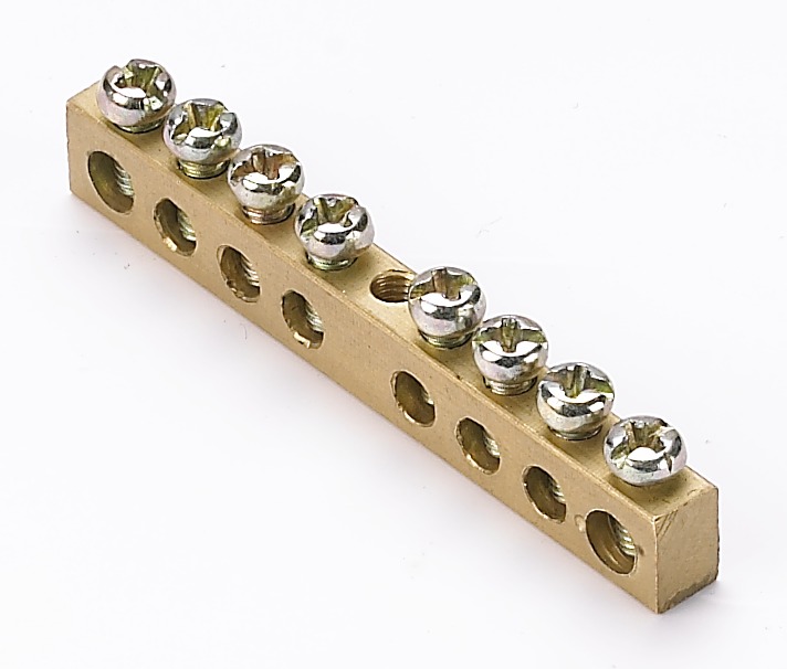 Шина нулевая 6х9 (8групп/центр) ШН-101