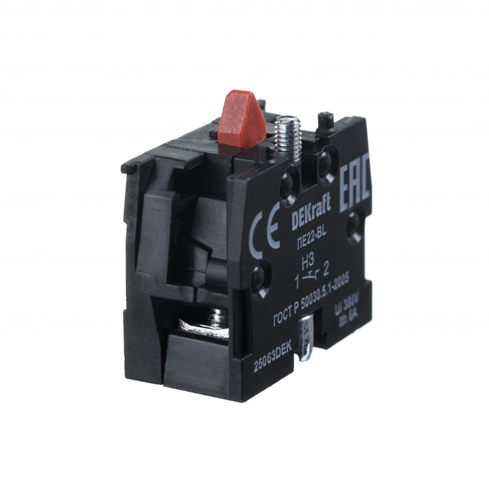 Контакт дополнительный для двойных выключателей ПЕ-22 1 НЗ ДК22