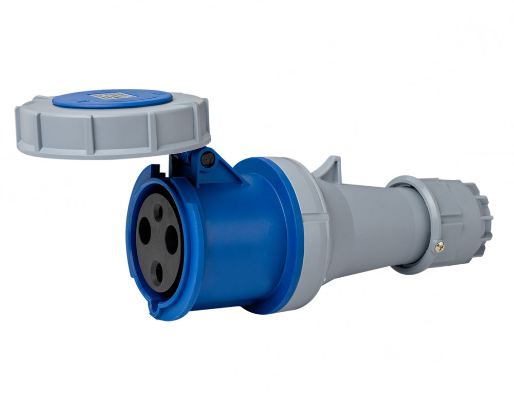 Розетка переносная 2Р+РЕ 63А 220В IP67 РП-103