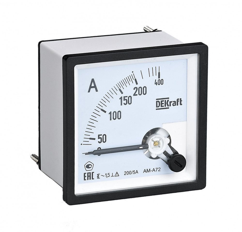 Амперметр аналоговый 100А AC 72х72мм КТ 1,5 трансформаторное подключение