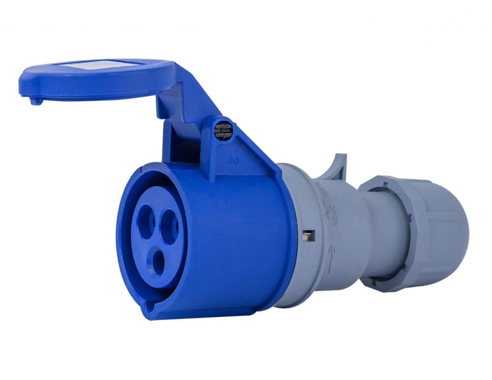 Розетка переносная 2Р+РЕ 32А 220В IP44 РП-103