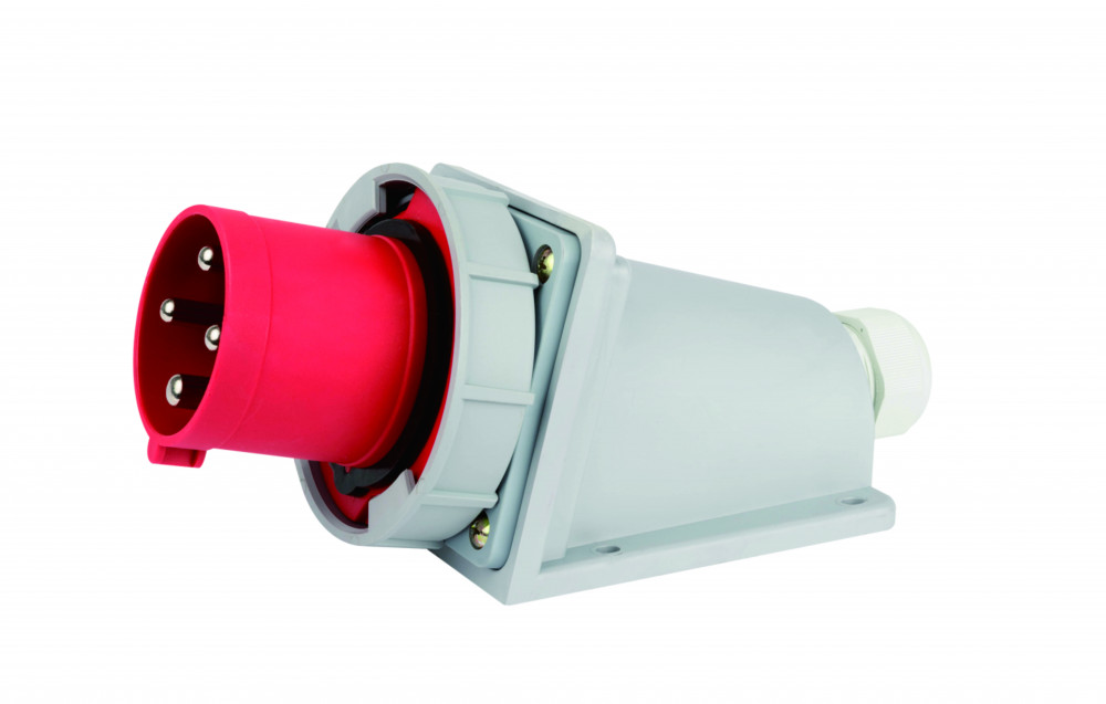 Вилка стационарная 3Р+РЕ 63А 380В IP67 ВС-103