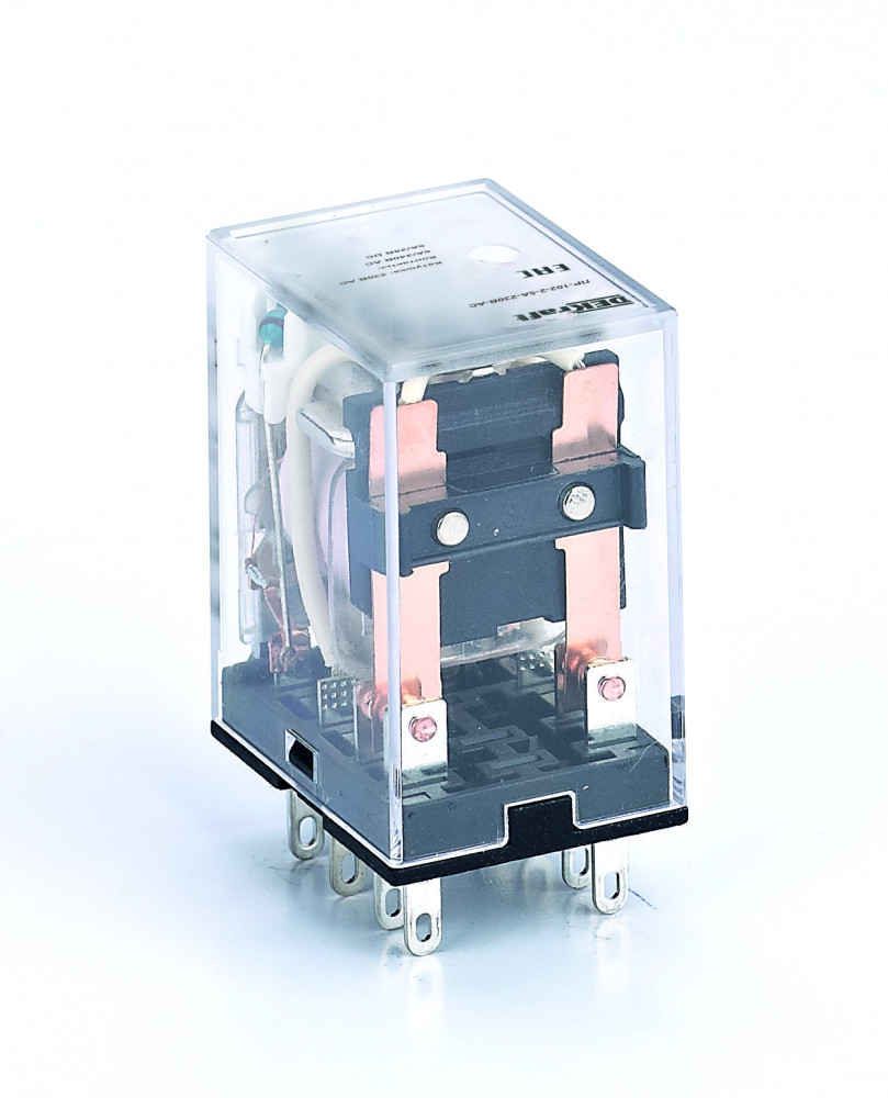 Промежуточное реле 2 контакта с LED индикацией 5А 230В AC ПР-102