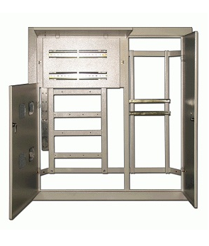 Корпус металический этажный левосторонний на 3 квартиры 1010х950х100 без клеммной группы