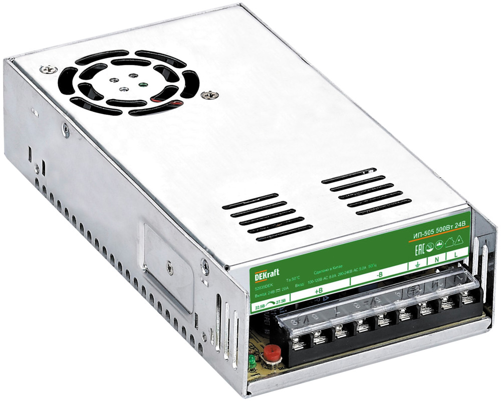 Источник питания импульсный 2000Вт 24В 83А ИП-505