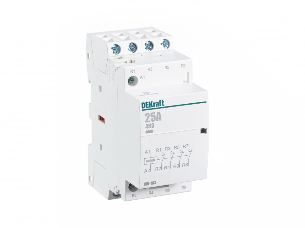 Контактор модульный 4НЗ 25А 230В МК-103