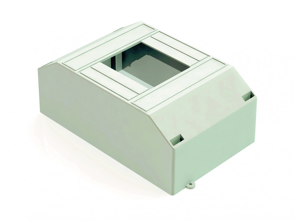 Корпус пластиковый навесной 2-4 модуля IP30 БЕЛЫЙ ЩРН-П-2/4