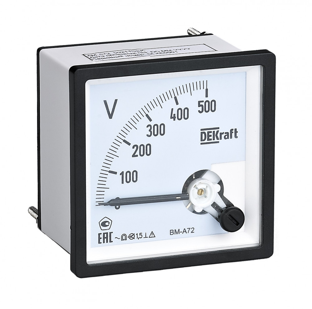 Вольтметр аналоговый шкала 500В AC 96х96мм КТ 1,5