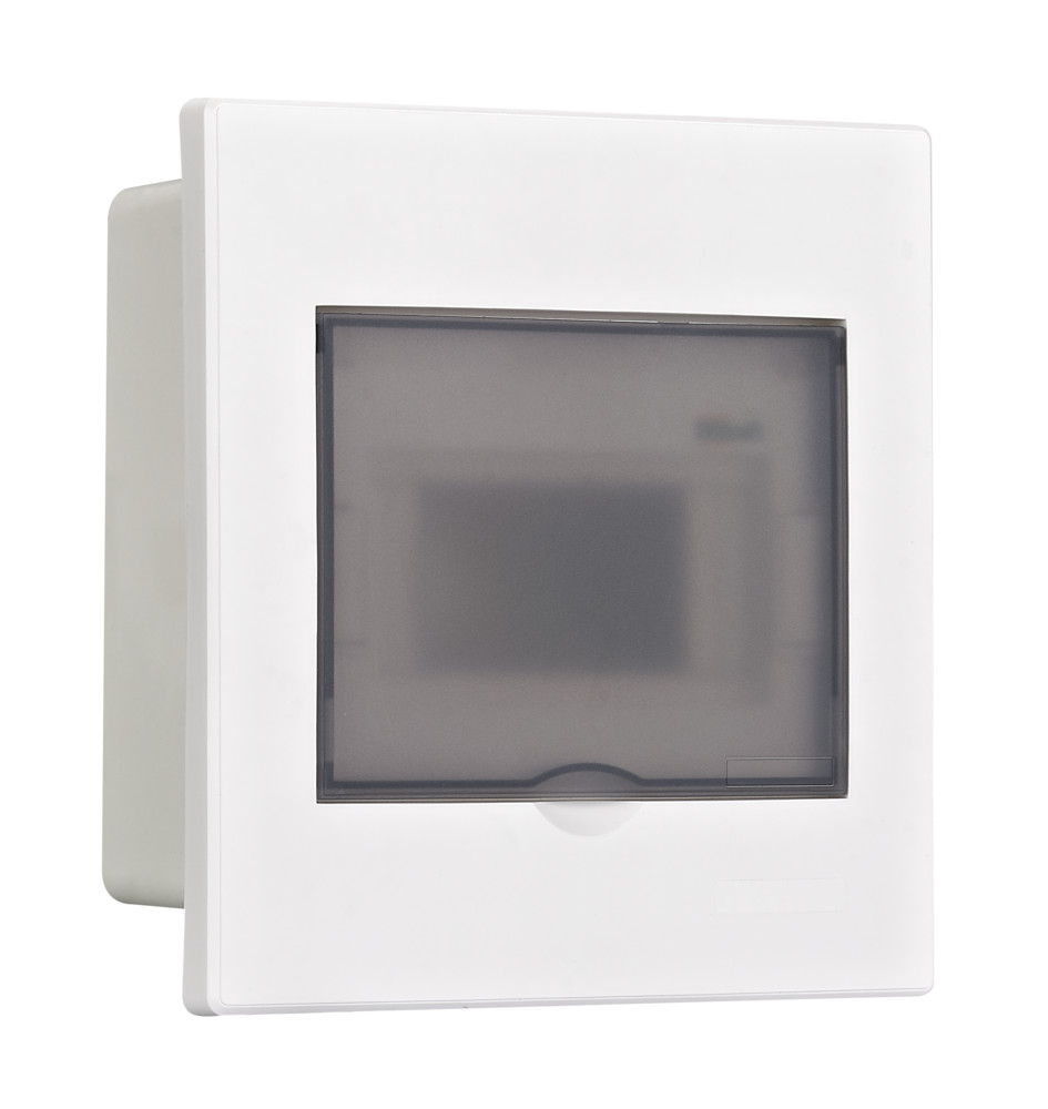 Корпус пластиковый навесной с прозрачной дверью 1 ряд 6 модулей IP41 ЩРН-П