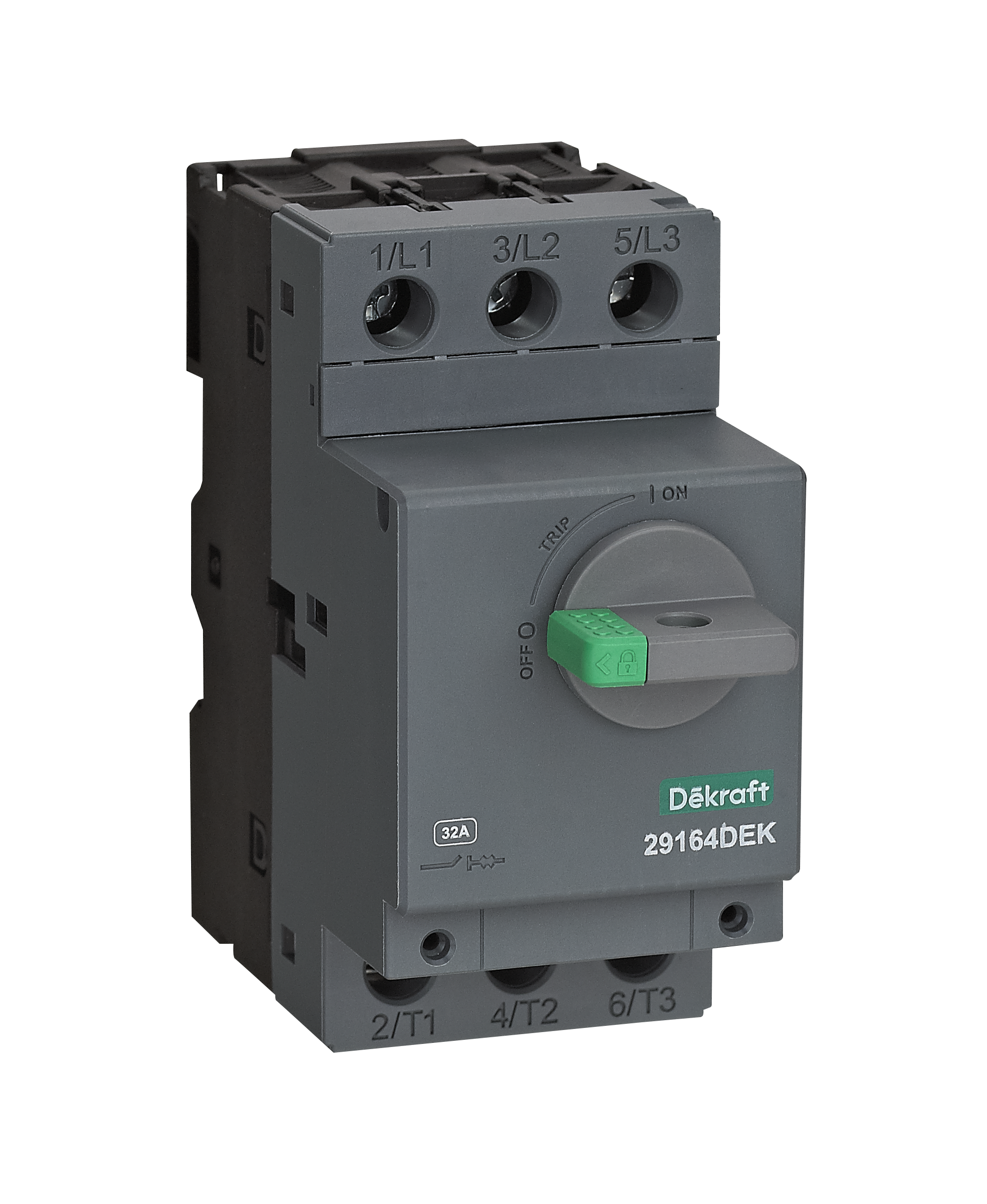 Выключатель автоматический защиты двигателя 3P 1,6A 100кА ВА-451 с магнитным расцепителем и поворотной рукояткой