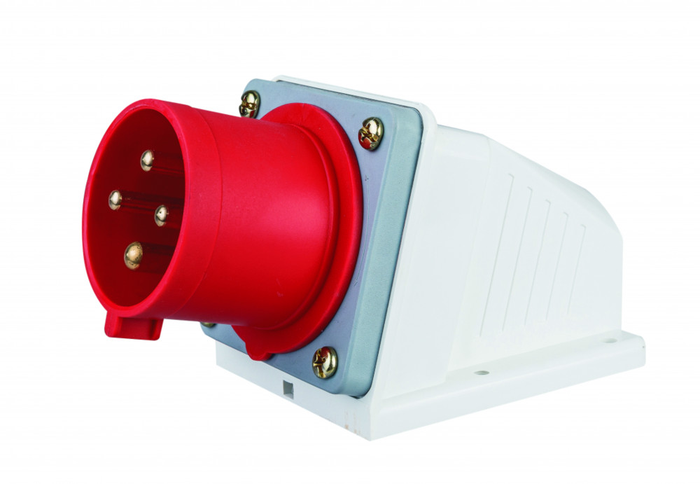 Вилка стационарная 3Р+РЕ 32А 380В IP44 ВС-103