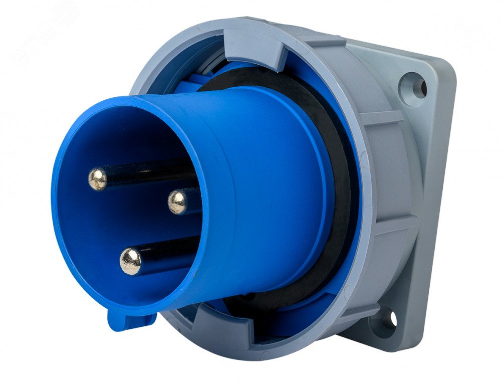 Изображение товара Вилка для скрытой проводки 2Р+РЕ 16А IP67 ВЩ-103 Dekraft