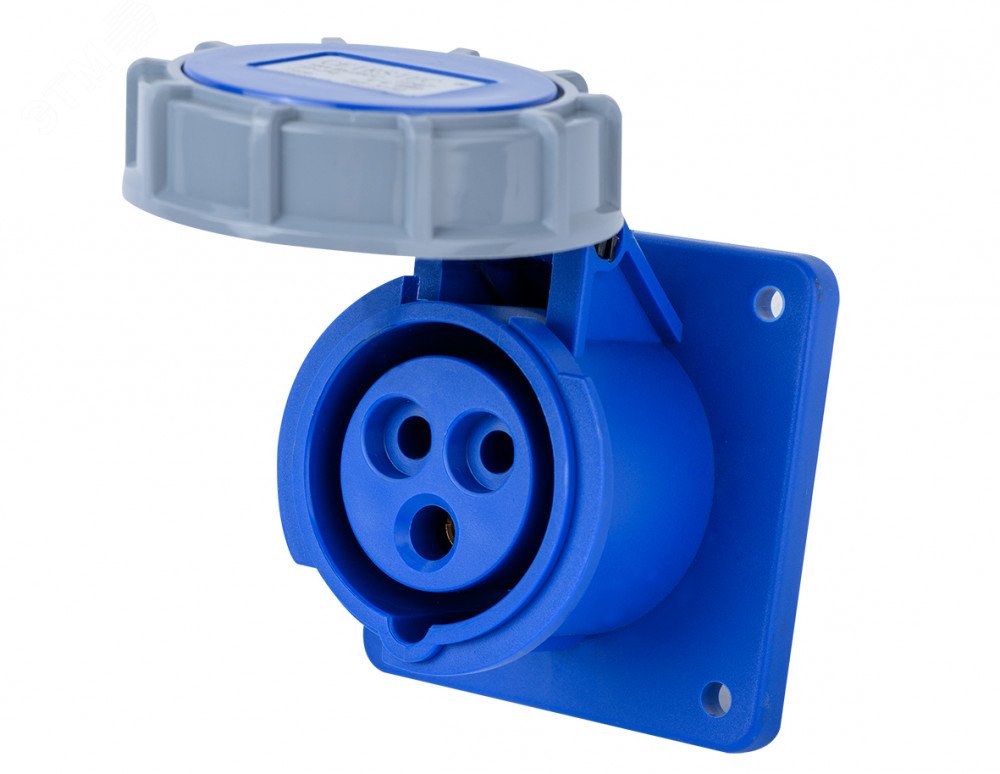 Изображение товара Розетка силовая для скрытой проводки 32А 220В IP67 Dekraft РЩ-103