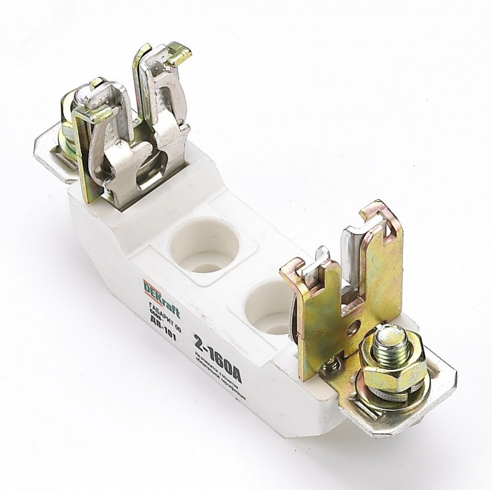 Изображение товара Держатель ножевого предохранителя ДП-101-33 габарит 00 для цепей до 160 А