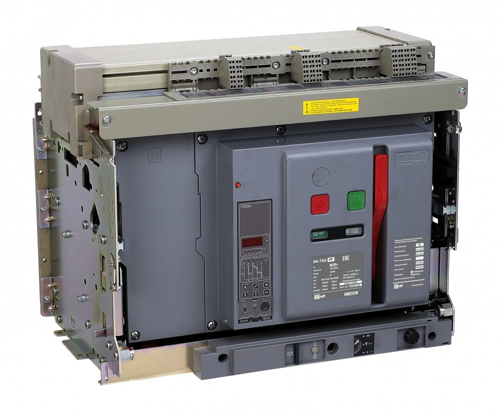 Изображение товара Выключатель автоматический воздушный 4P 2000А ВА-752 DEKraft с электроприводом