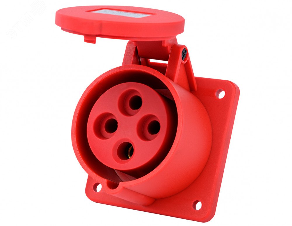 Изображение товара Розетка силовая скрытой проводки 3Р+РЕ 16А IP44 серия РЩ-103 Dekraft