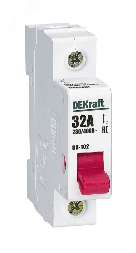Выключатель нагрузки 1п ВН-102 32А 17002DEK Dekraft - превью 2